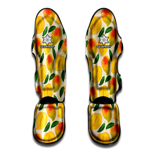 Ripe Mango Fruit Pattern Print Muay Thai Shin Guard