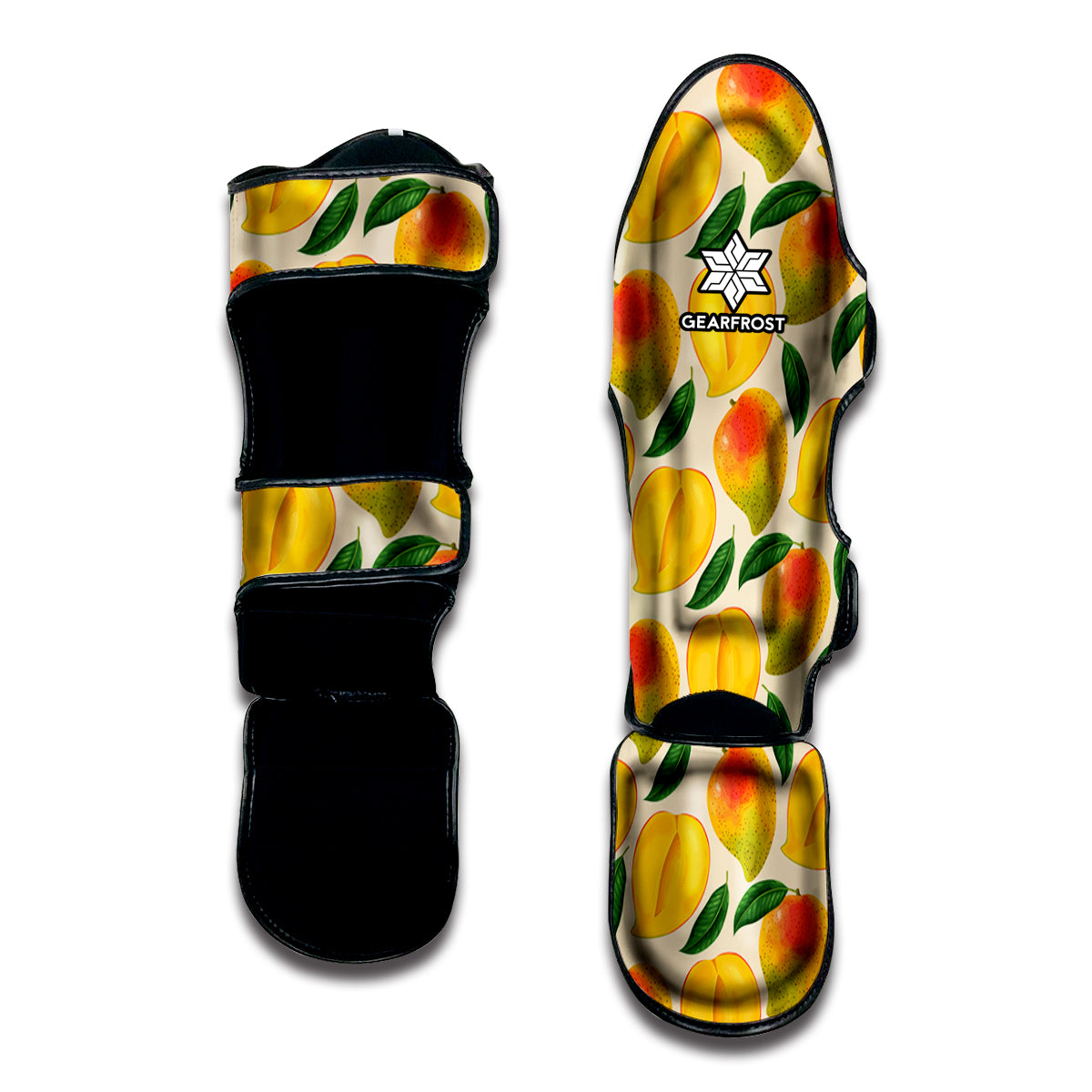 Ripe Mango Fruit Pattern Print Muay Thai Shin Guard