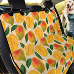 Ripe Mango Fruit Pattern Print Pet Car Back Seat Cover