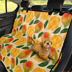 Ripe Mango Fruit Pattern Print Pet Car Back Seat Cover