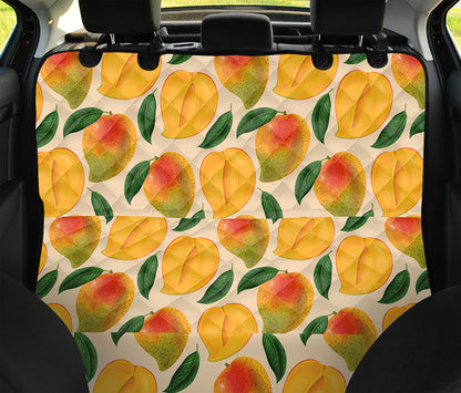 Ripe Mango Fruit Pattern Print Pet Car Back Seat Cover