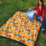 Ripe Mango Fruit Pattern Print Quilt