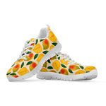 Ripe Mango Fruit Pattern Print White Sneakers