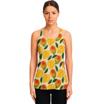 Ripe Mango Fruit Pattern Print Women's Racerback Tank Top