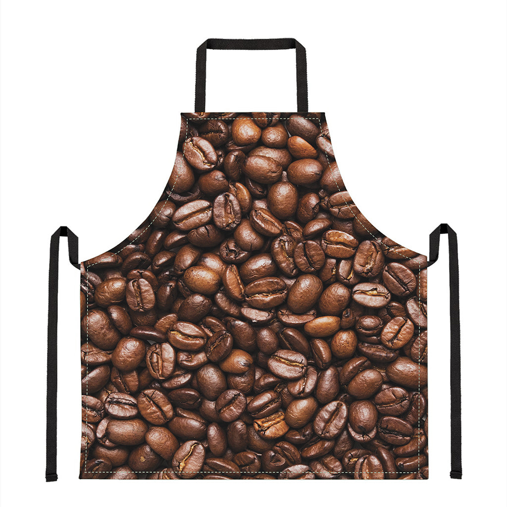 Roasted Coffee Bean Print Apron