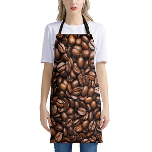 Roasted Coffee Bean Print Apron