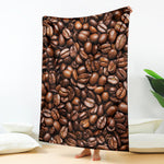 Roasted Coffee Bean Print Blanket