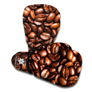 Roasted Coffee Bean Print Boxing Gloves