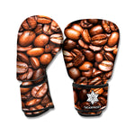 Roasted Coffee Bean Print Boxing Gloves