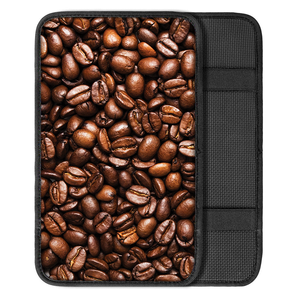 Roasted Coffee Bean Print Car Center Console Cover