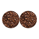 Roasted Coffee Bean Print Car Coasters