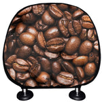 Roasted Coffee Bean Print Car Headrest Covers