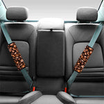 Roasted Coffee Bean Print Car Seat Belt Covers