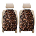 Roasted Coffee Bean Print Car Seat Organizers