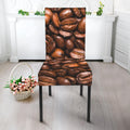 Roasted Coffee Bean Print Dining Chair Slipcover