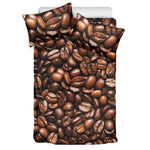 Roasted Coffee Bean Print Duvet Cover Bedding Set