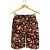Roasted Coffee Bean Print Men's Shorts