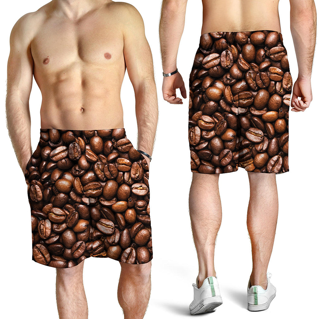 Roasted Coffee Bean Print Men's Shorts