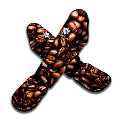 Roasted Coffee Bean Print Muay Thai Shin Guard