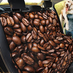Roasted Coffee Bean Print Pet Car Back Seat Cover