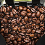 Roasted Coffee Bean Print Pet Car Back Seat Cover
