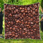 Roasted Coffee Bean Print Quilt