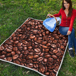 Roasted Coffee Bean Print Quilt