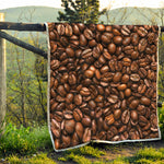 Roasted Coffee Bean Print Quilt