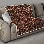 Roasted Coffee Bean Print Quilt
