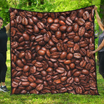 Roasted Coffee Bean Print Quilt