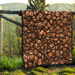 Roasted Coffee Bean Print Quilt