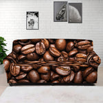 Roasted Coffee Bean Print Sofa Cover