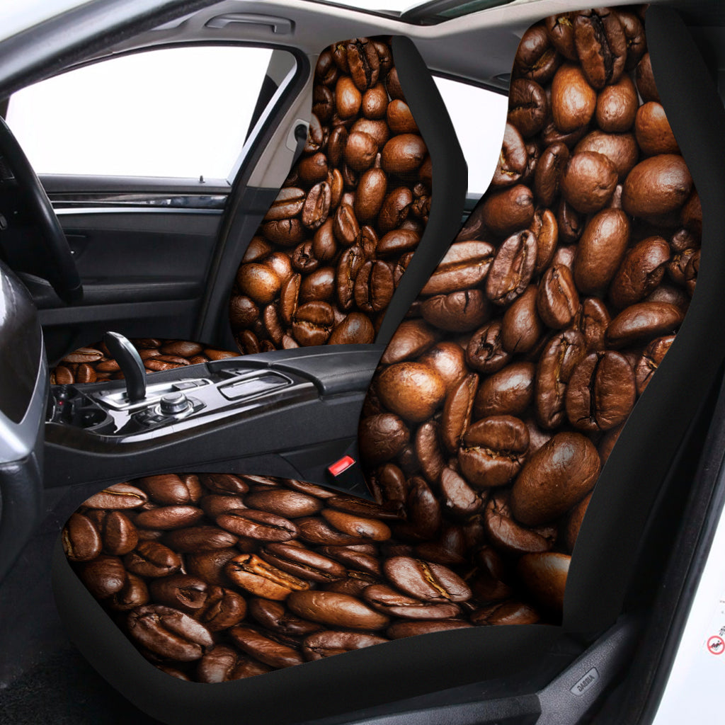 Roasted Coffee Bean Print Universal Fit Car Seat Covers