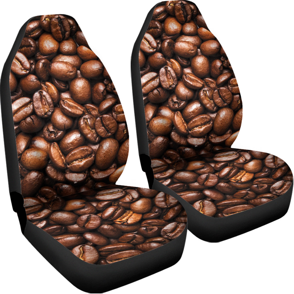 Roasted Coffee Bean Print Universal Fit Car Seat Covers