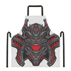 Robot Samurai Mask Print Apron