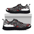 Robot Samurai Mask Print Black Running Shoes