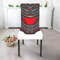 Robot Samurai Mask Print Dining Chair Slipcover
