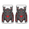 Robot Samurai Mask Print Front Car Floor Mats