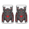 Robot Samurai Mask Print Front Car Floor Mats