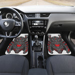 Robot Samurai Mask Print Front Car Floor Mats