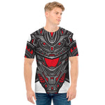 Robot Samurai Mask Print Men's T-Shirt
