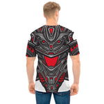 Robot Samurai Mask Print Men's T-Shirt