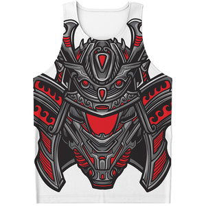 Robot Samurai Mask Print Men's Tank Top