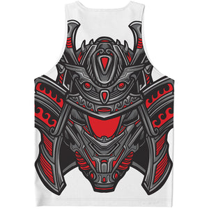 Robot Samurai Mask Print Men's Tank Top