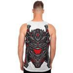 Robot Samurai Mask Print Men's Tank Top