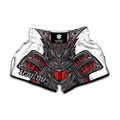 Robot Samurai Mask Print Muay Thai Boxing Shorts