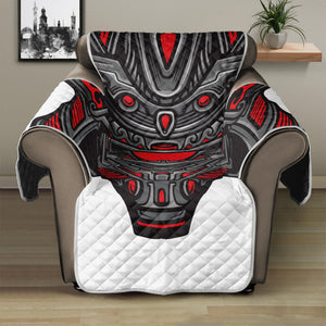 Robot Samurai Mask Print Recliner Protector