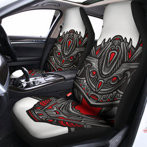 Robot Samurai Mask Print Universal Fit Car Seat Covers