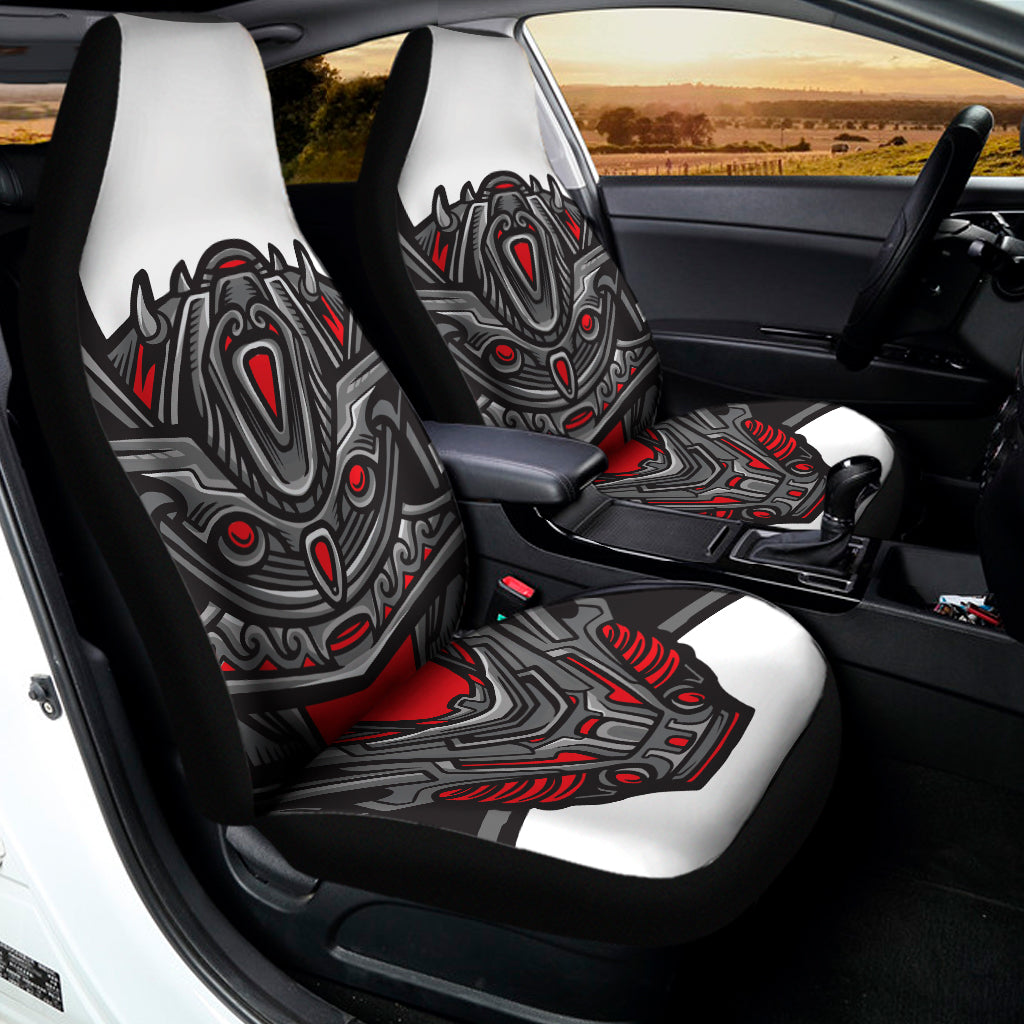 Robot Samurai Mask Print Universal Fit Car Seat Covers