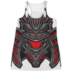 Robot Samurai Mask Print Women's Racerback Tank Top